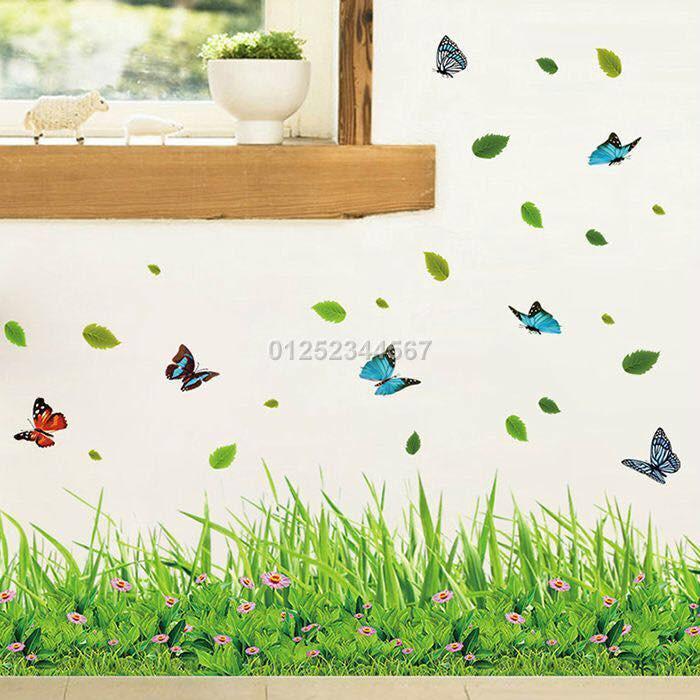 Decal dán tường Vườn hoa xinh xắn