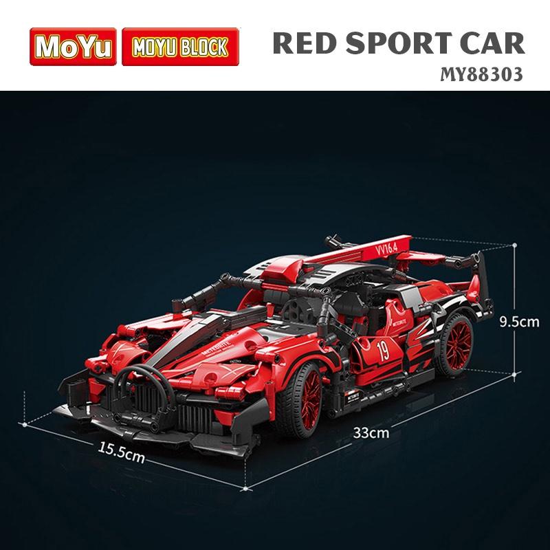 Đồ Chơi Lắp Ráp Mô Hình Xe Thể Thao Red – MOYU BLOCK 88303