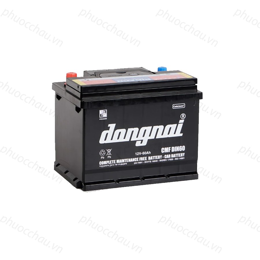 Bình Ắc Quy 12V60Ah, Ắc Quy Dong Nai CMF DIN60/R