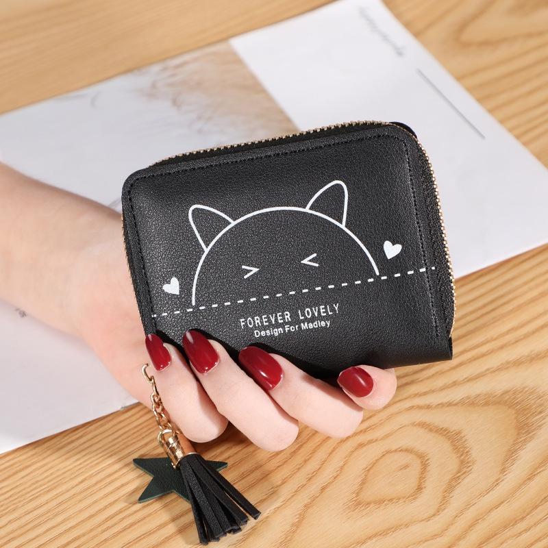 Ví Nữ Mini Ngắn Nhiều Ngăn Đựng Tiền Và Thẻ Tiện Lợi Cầm Tay Dễ Thương Nữ Tính Hàn Quốc - TVNN288 | Ví Cầm Tay Giá Rẻ