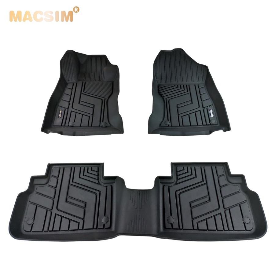 Thảm lót sàn xe ô tô Subaru Forester 2018- đến nay Nhãn hiệu Macsim chất liệu nhựa TPE đúc khuôn cao cấp - màu đen