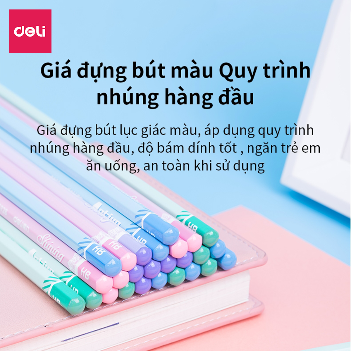 Bút chì lục giác Deli - loại 2B/HB - 30 chiếc/hộp - 58166 / 58167