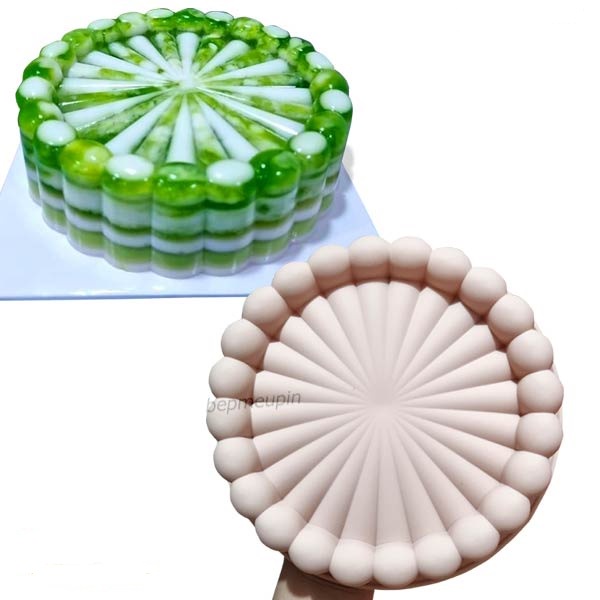 Khuôn Silicon Rau Câu Làm Bánh Thôi Nôi Hạt Tròn