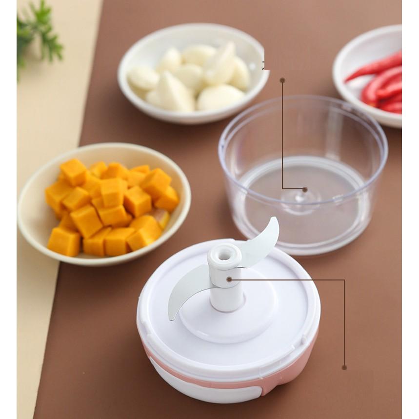 Dụng cụ xay tỏi 2 lưỡi hình hoa