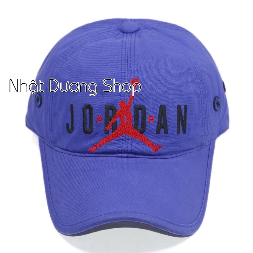 Nón kết Jordan - Xanh dương chất liệu kaki oát mềm tạo cảm giác thoải mái cho người đội