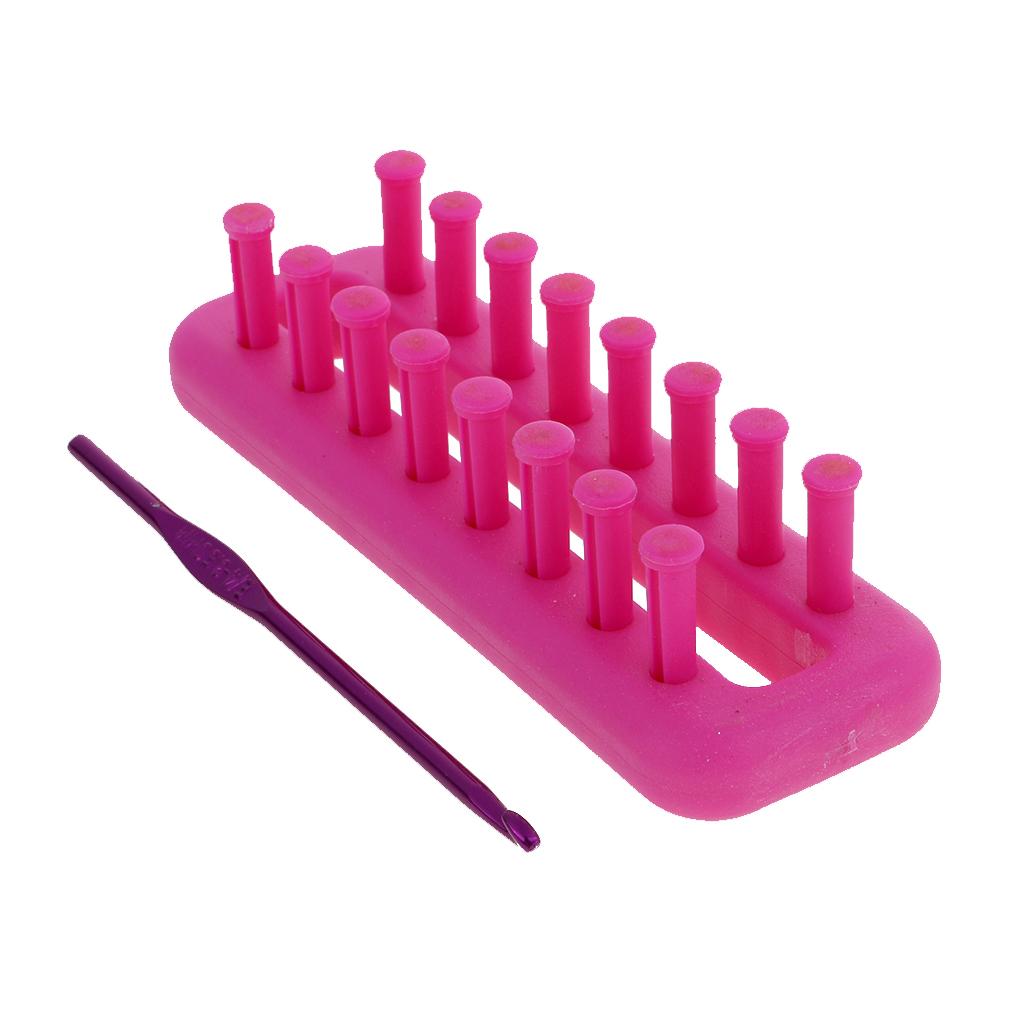 Plastic Rectangle Wool Knitting Loom with Hook Scarf Hat Scarf Hat Maker