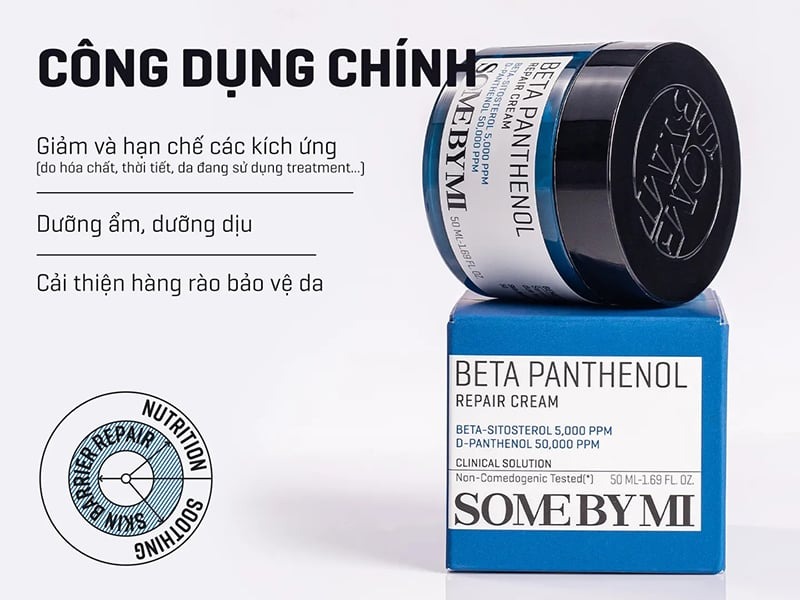 Kem Dưỡng Phục Hồi Da Some By Mi Beta Panthenol Repair Cream 50ml