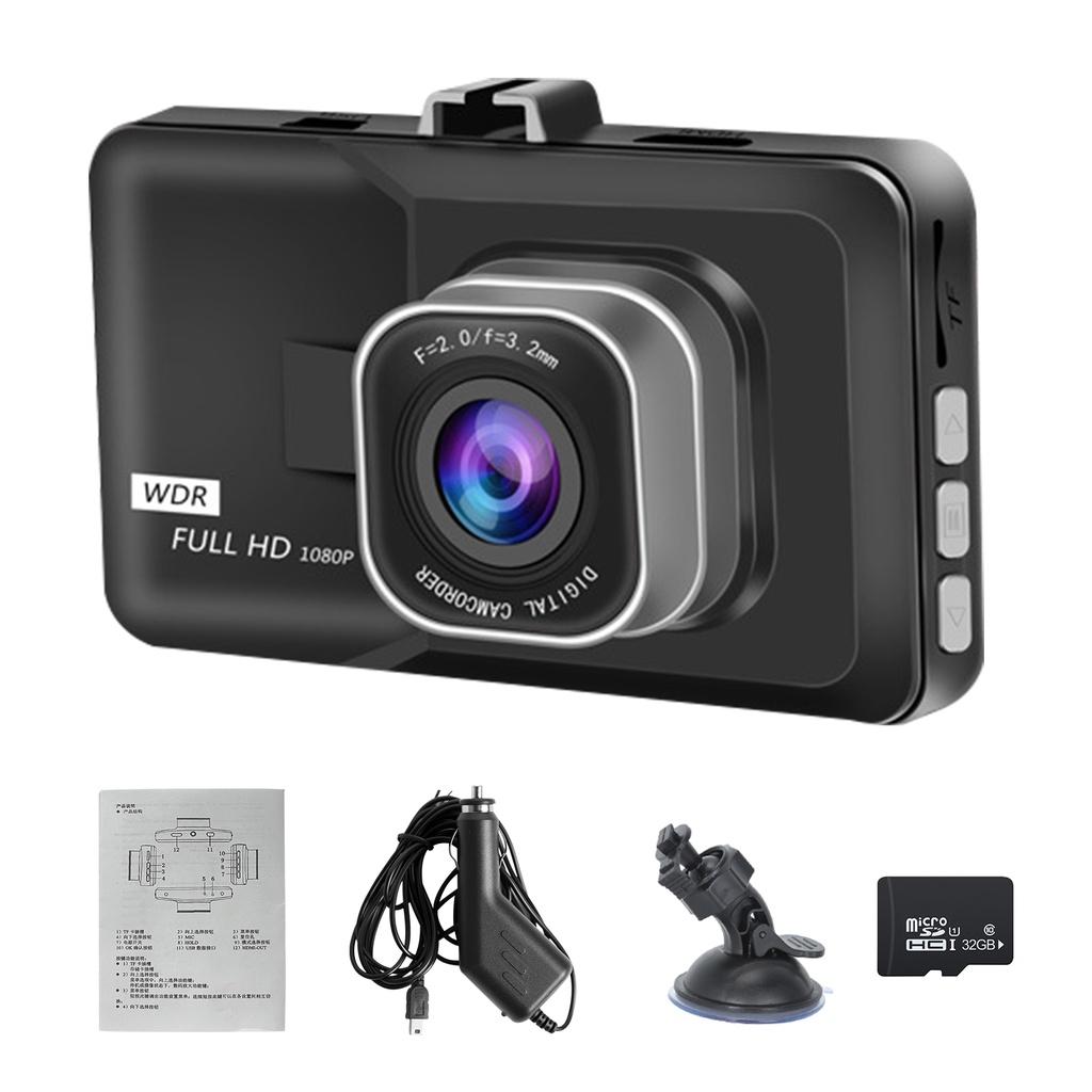 Camera Hành Trình ô tô Full HD, Kèm Thẻ Nhớ 32GB, Màn Hình Cảm Ứng, Quay Đêm Rõ Nét