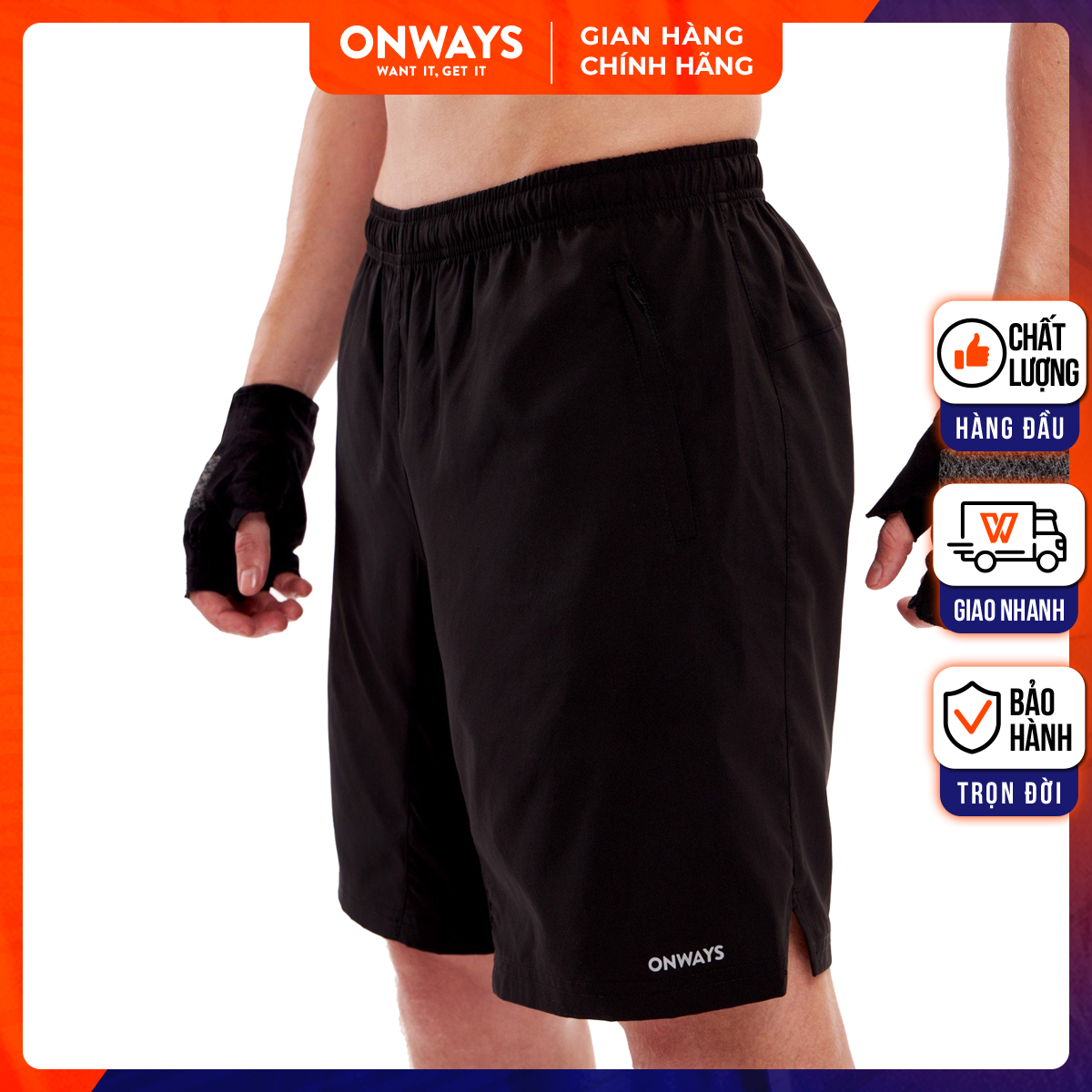 Quần Dù Short Daily Active SRS 2002 phù hợp cho tập luyện thể thao và mang hàng ngày