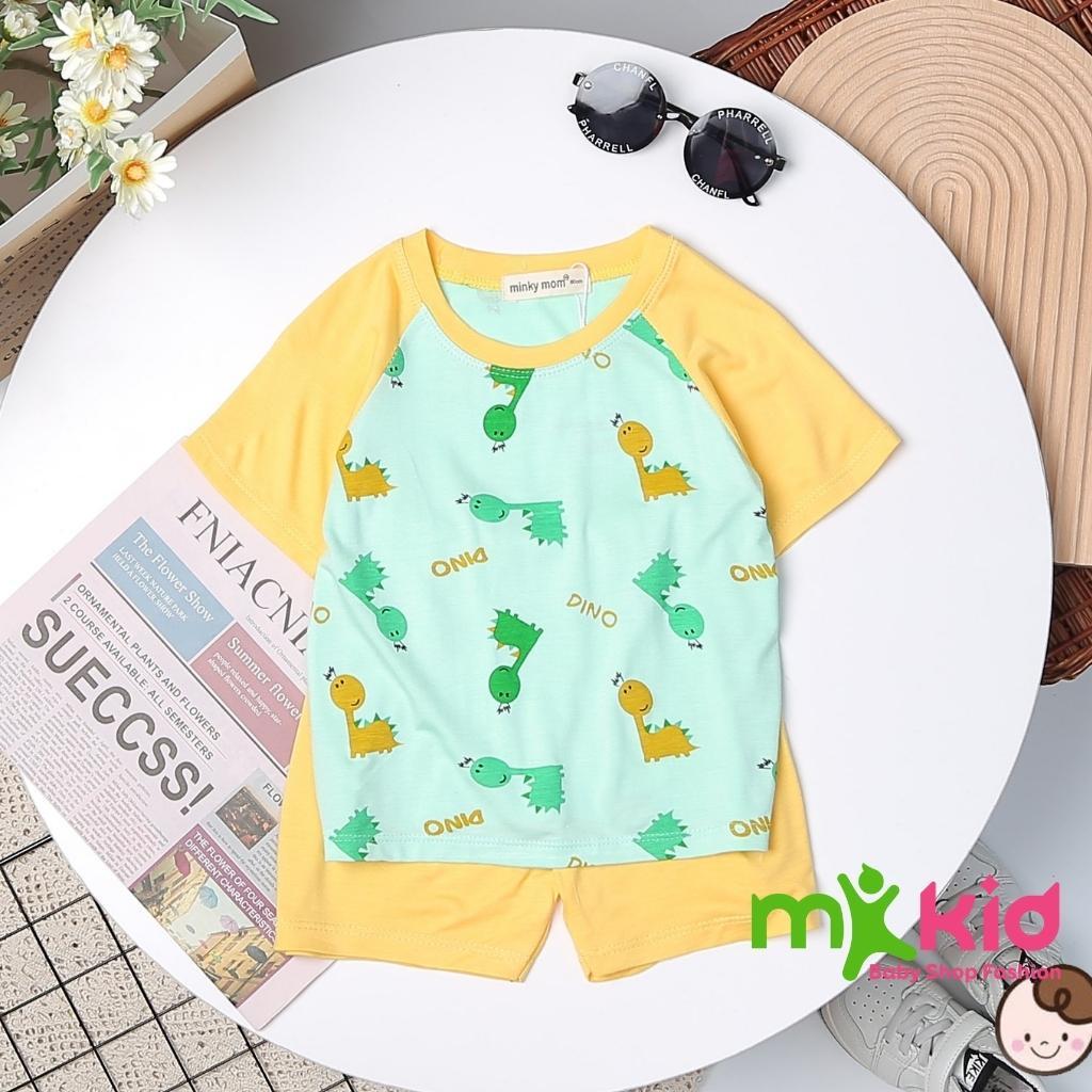 Bộ Cộc Tay Cho Bé FREE SHIP Bộ Minky Mom Cộc Tay Cho Bé Trai Bé Gái Chất Thun Lạnh siêu mềm mịn thoáng mát