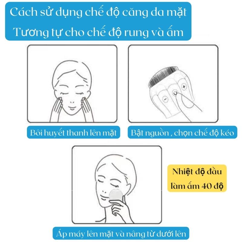 Máy Rửa Mặt Massage Nâng Cơ Xóa Nhăn Bugu BG-CSD01 Làm Sạch Cặn Bẩn Dầu Nhờn Sâu Trong Da - Hàng Chính Hãng