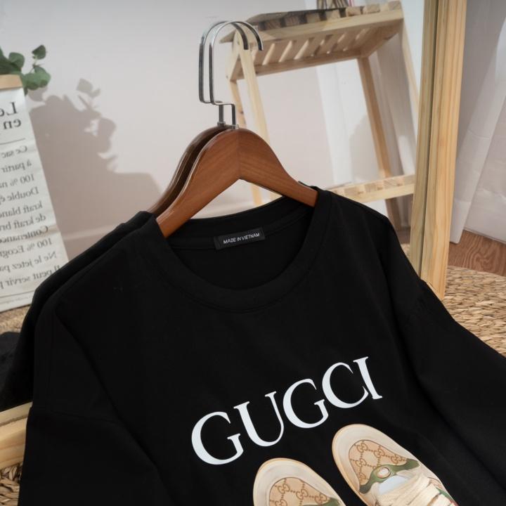 Áo Phông Nữ In Hình Đôi Giầy - Dây Giầy Thật - Phong Cách Mới, Áo Thun Nữ Fom Rộng Cotton Cao Cấp