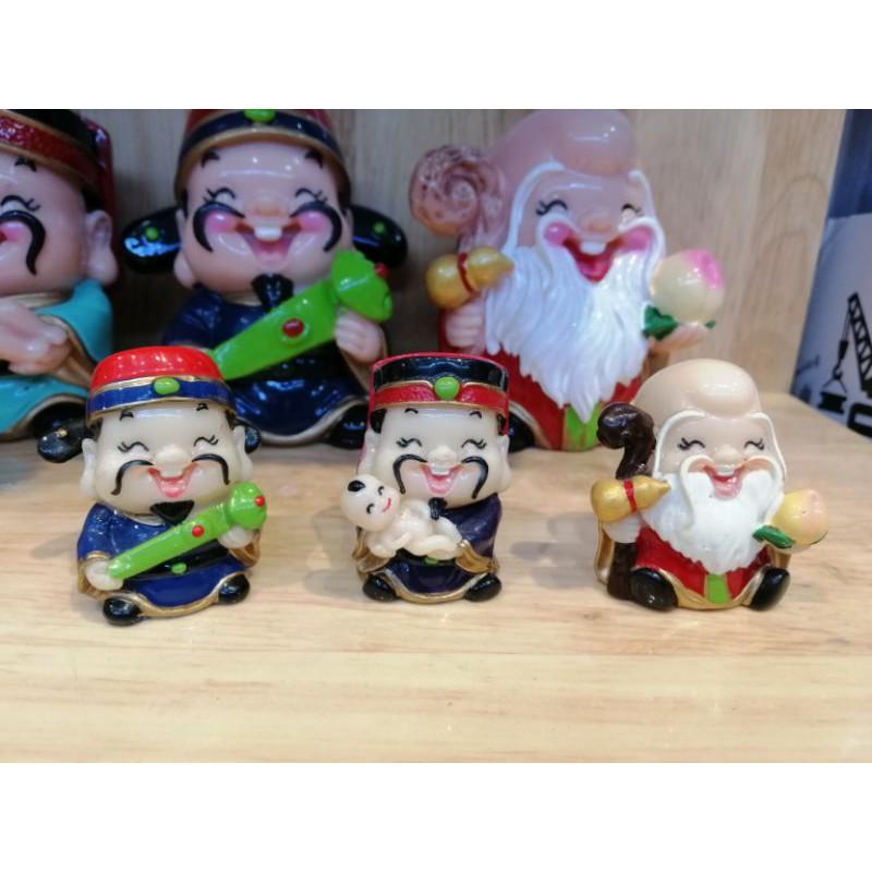 BỘ TƯỢNG 3 ÔNG PHÚC LỘC THỌ CAO 4 CM