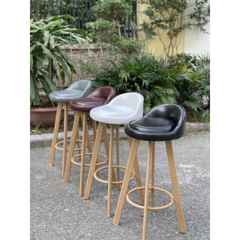 GHẾ GHINA BAR CHÂN CỐ ĐỊNH NỆM DA - Ghế Bar
