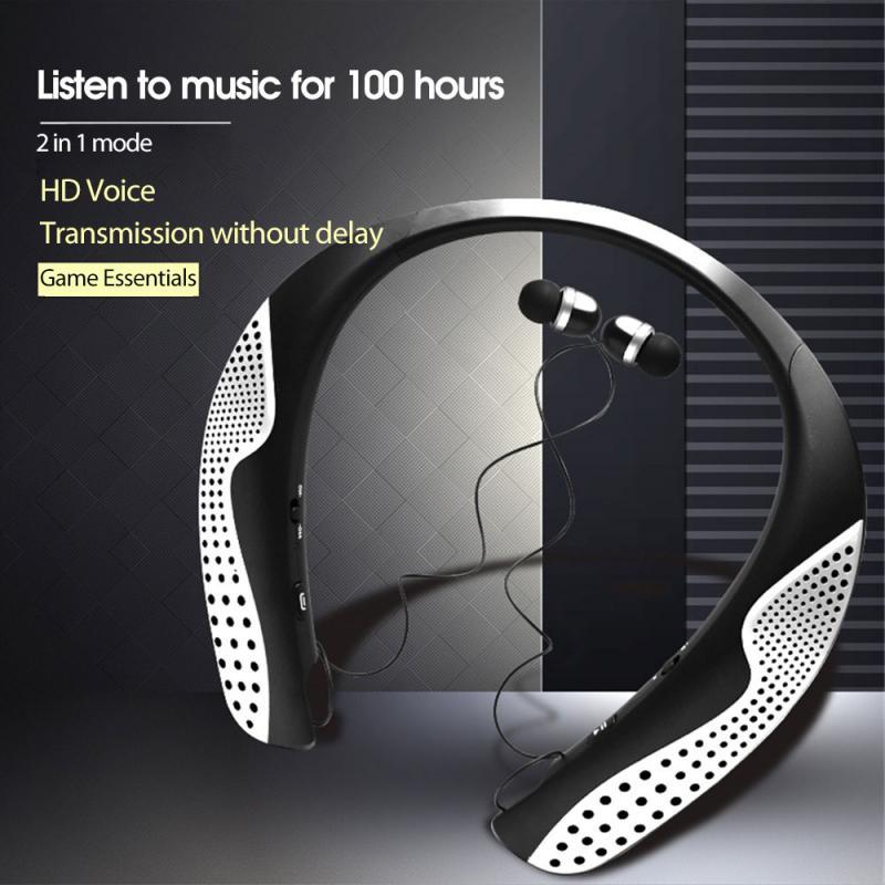 100 Giờ Tai Nghe Không Dây Bluetooth 5.0 Stereo Tai Nghe Nhét Tai Thể Thao Tai Nghe Nhét Tai Có Mic Cổ Gắn Loa Tai Nghe