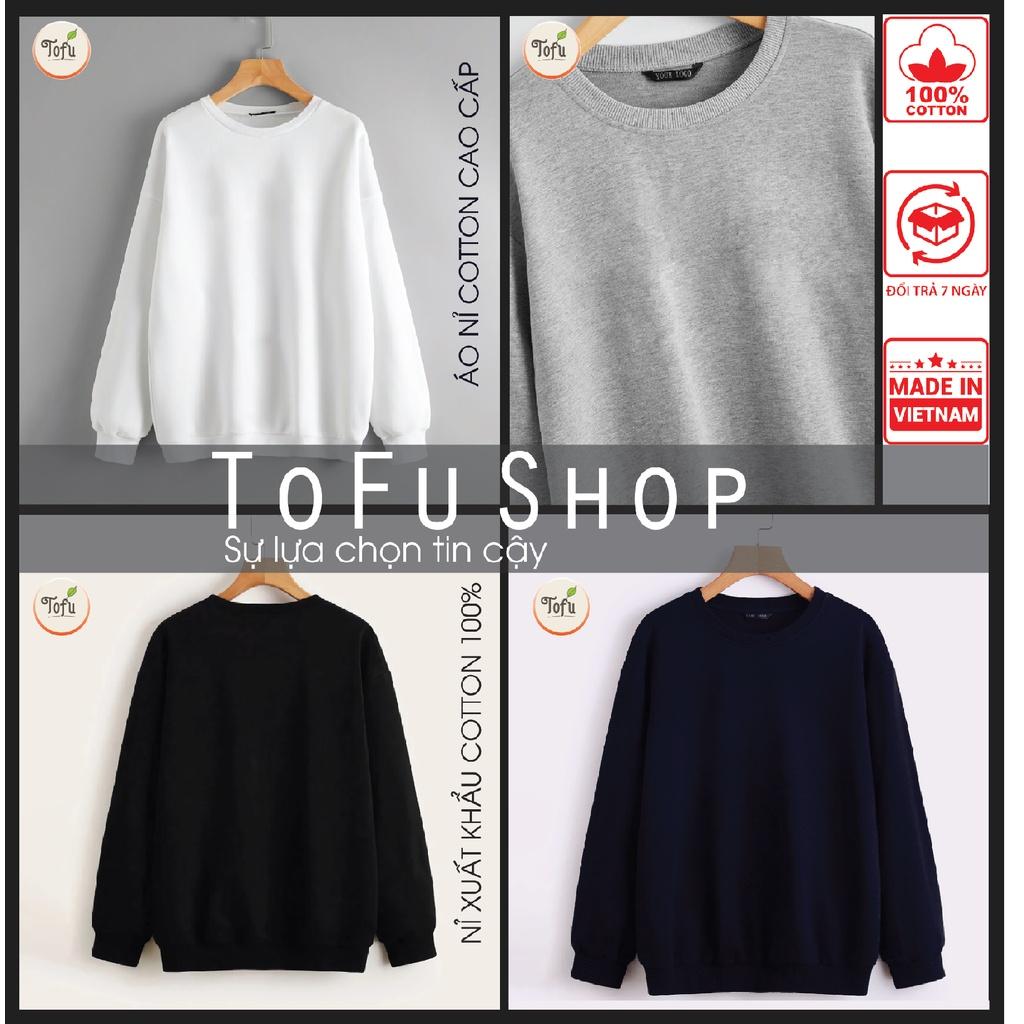 Áo Sweater , Cổ dệt chữ X cao cấp không in - Áo nỉ Đôi Nam nữ phong cách Hàn Quốc, Áo thu đông
