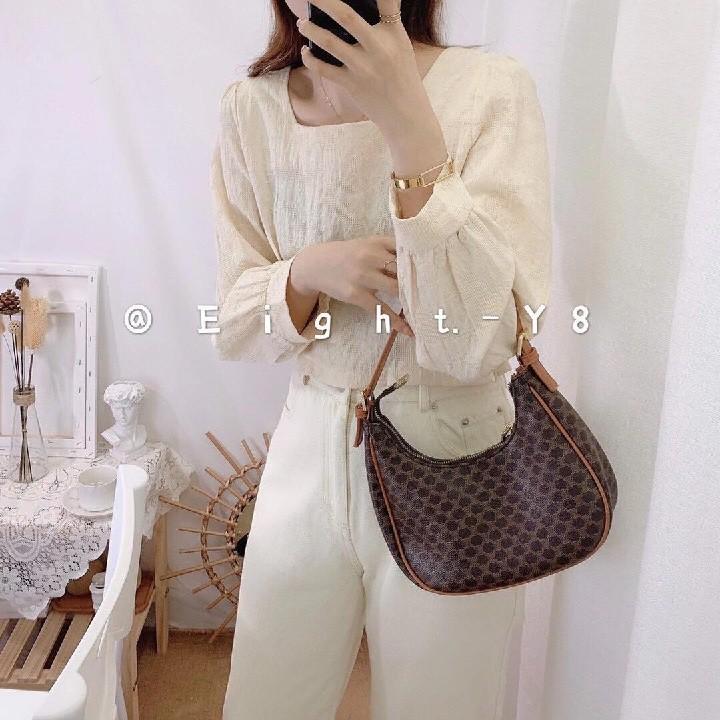 Áo Sơ Mi Nữ Croptop - nunanunong - Áo Nữ Phong Cách Hàn Quốc Phù Hợp Đi Làm, Đi Chơi, Sự Kiện