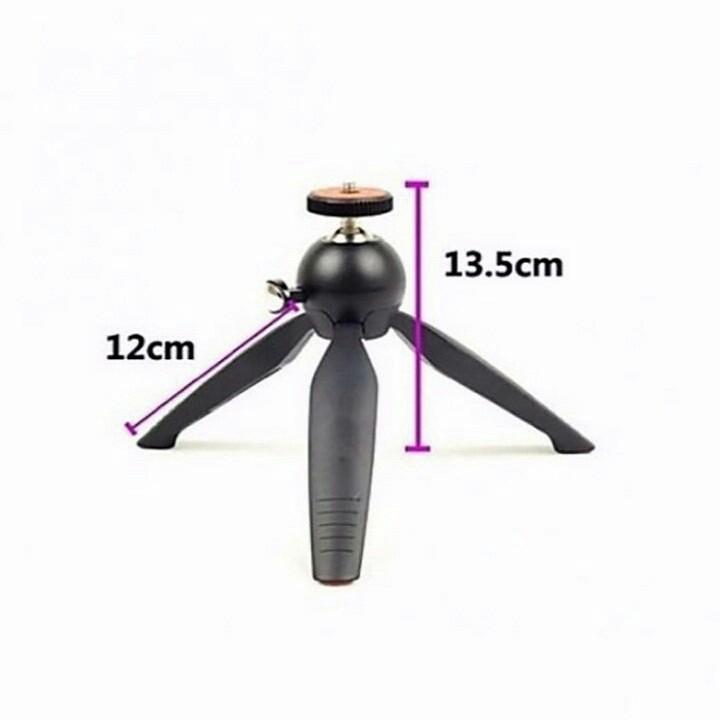 Kẹp điện thoại, giá đỡ nhỏ gọn 3 chân, tripod mini cho máy ảnh gọn gàng linh hoạt, gậy livestream để bàn KLH 228