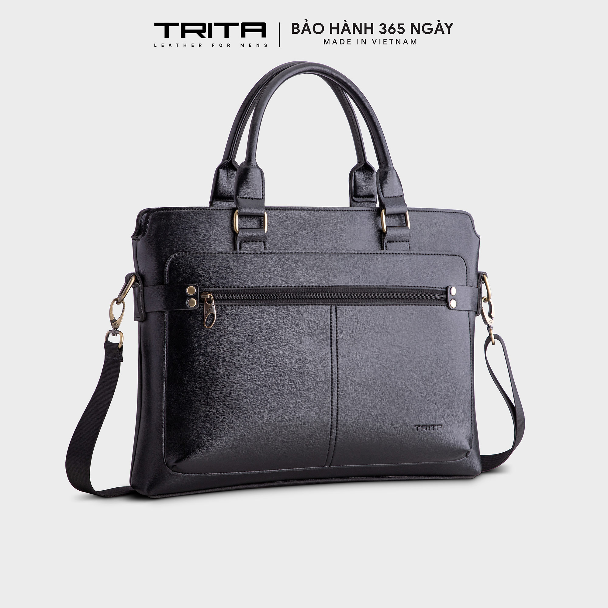 Cặp công sở Trita ( Thời trang nam đa năng - Cặp da TCA12 )