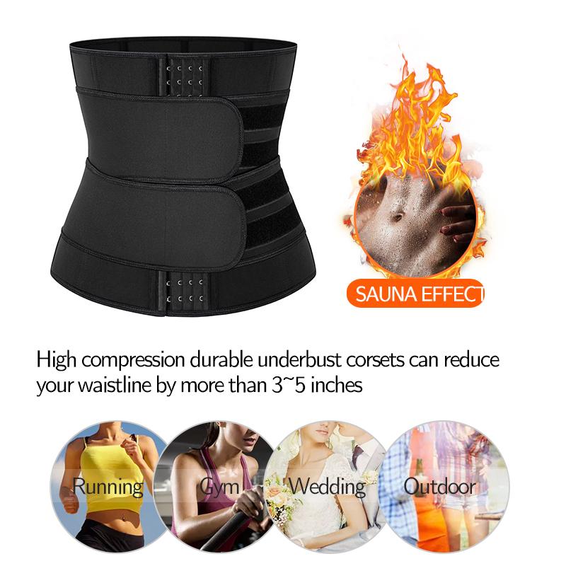 Phụ Nữ Eo Huấn Luyện Corset Giảm Cân Tập Toàn Thân Nén Tông Đơ Cắt Đai Giảm Béo Cincher Mỡ Burnin Mồ Hôi Làm Người Mẫu Dây Đeo