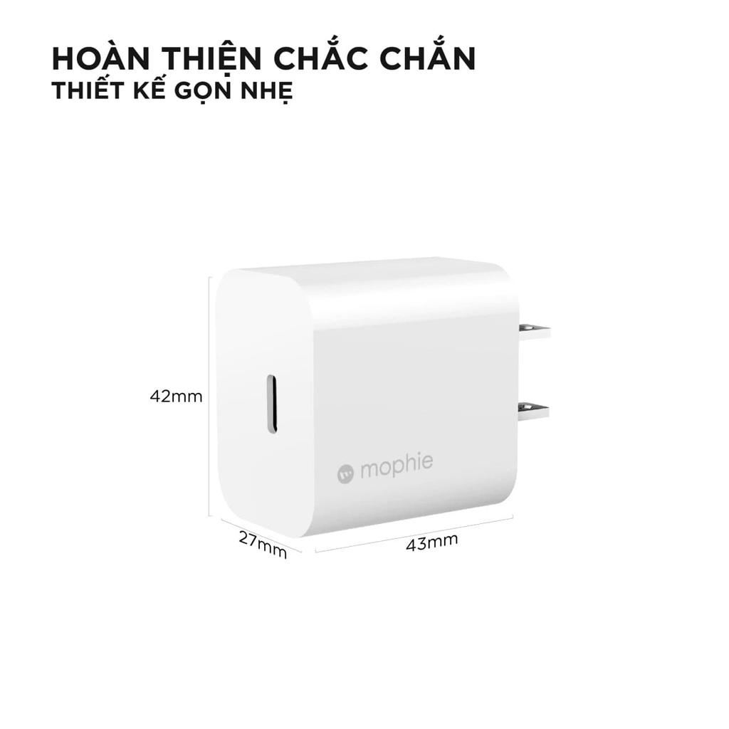 Sạc nhanh dành cho iPhone Mophie PD 30W USB-C - Hàng chính hãng