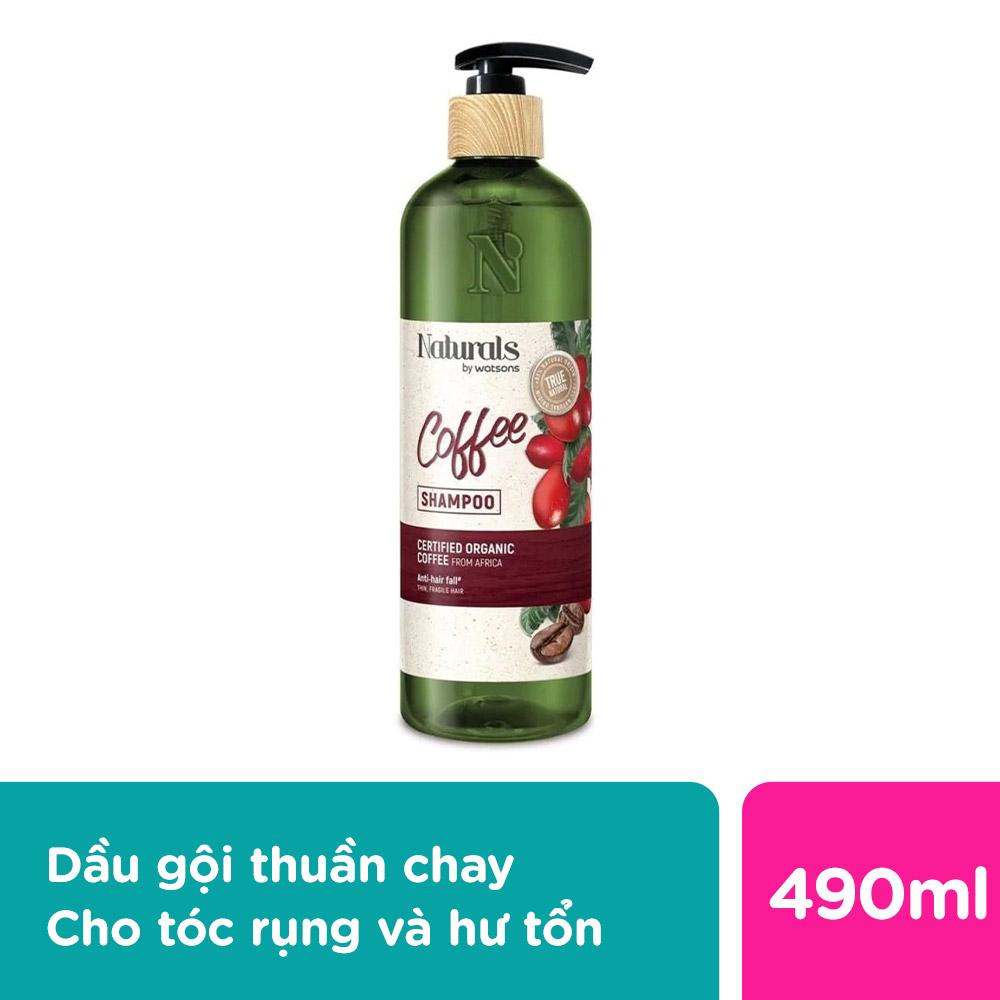 Dầu Gội Naturals By Watsons True Natural Chiết Xuất Coffee 490ml