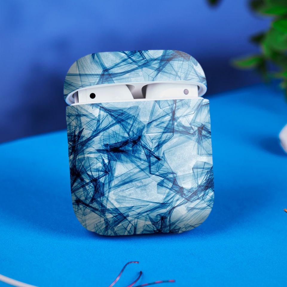 Miếng dán skin chống bẩn cho tai nghe AirPods in hình thiết kế - atk238 (bản không dây 1 và 2)