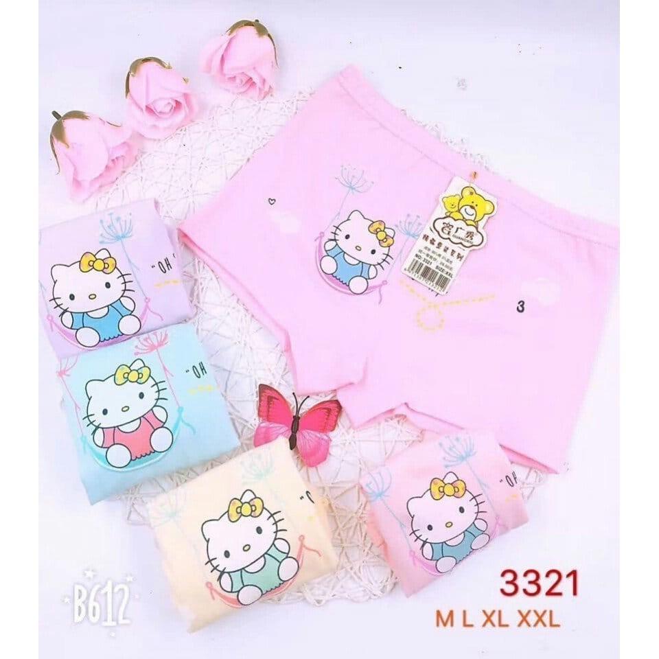 Combo 10 Quần Chip bé gái Cute mèo kitty cao cấp  Size : XXL