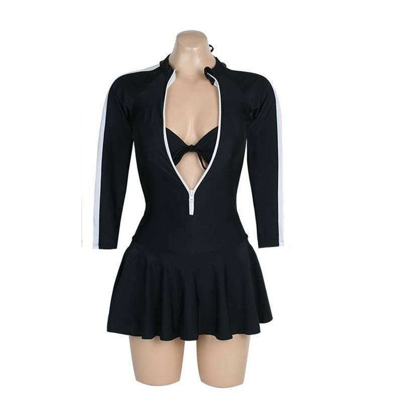 Đồ Bơi Dài Tay, Bikini Liền Thân Khóa Kéo 1 Mảnh SAVVY SHOP