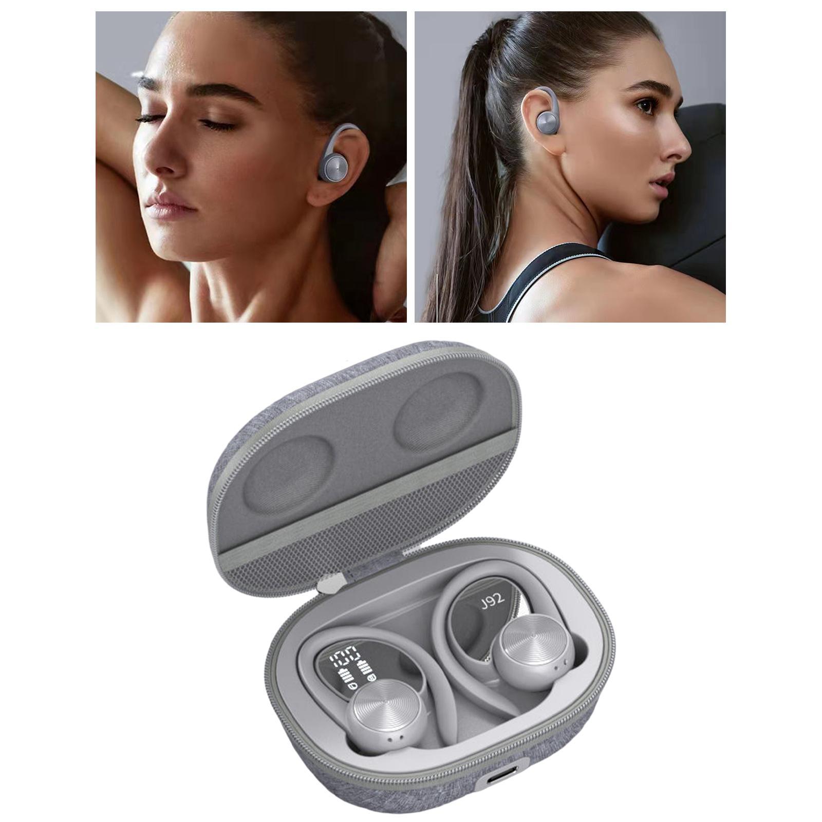 Bluetooth 5.0 Wireless Earbuds with Ear Hooks with Mic Stereo for Running