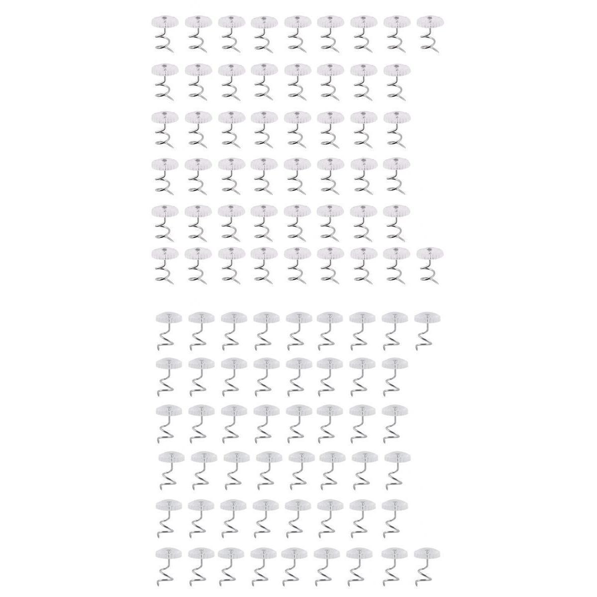100 Pieces Clear Heads Upholstery Twist Pins Headliner Repair Screws Craft