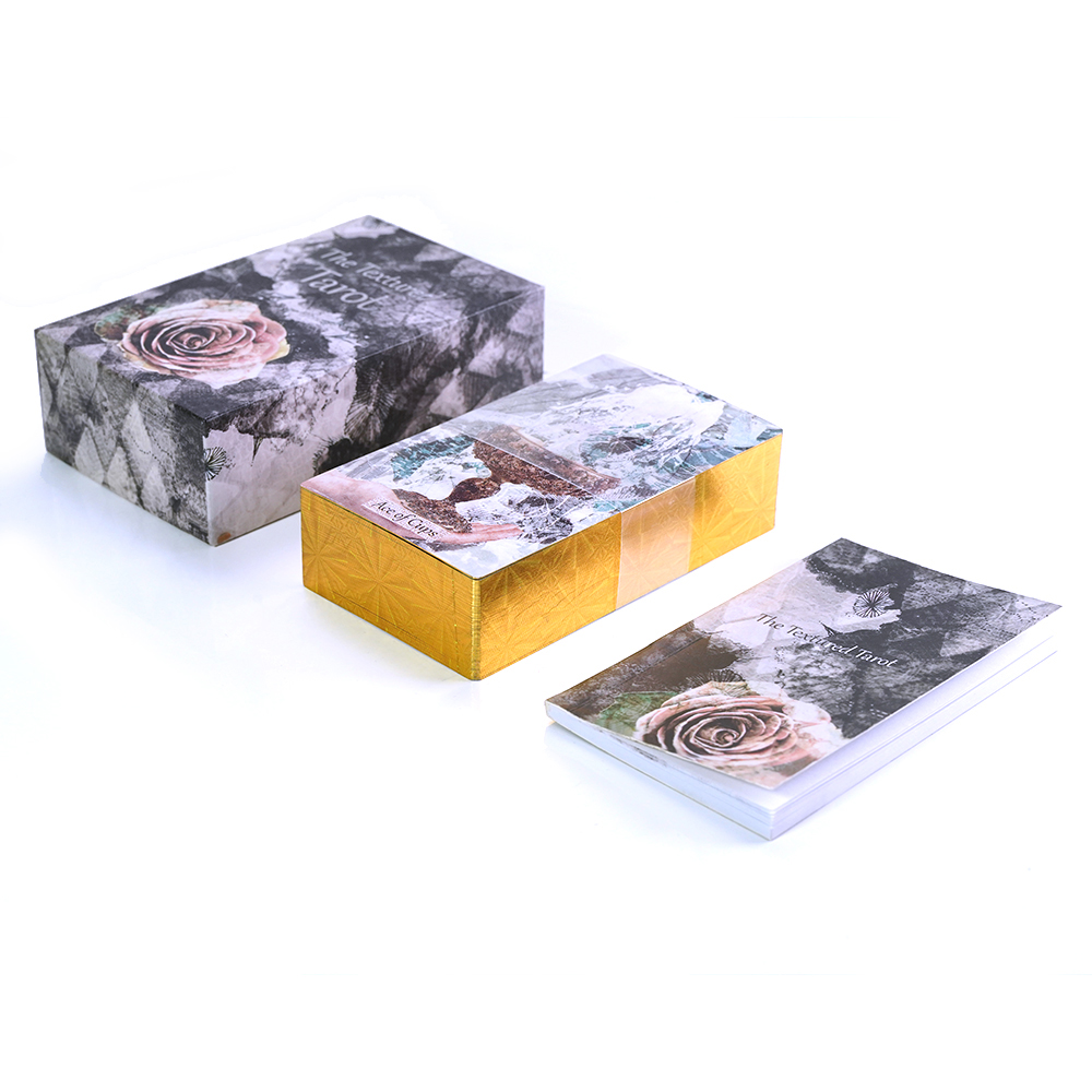 Bộ Bài The Textured Tarot 78 Lá Bài 7x12 Cm Tặng Đá Thanh Tẩy