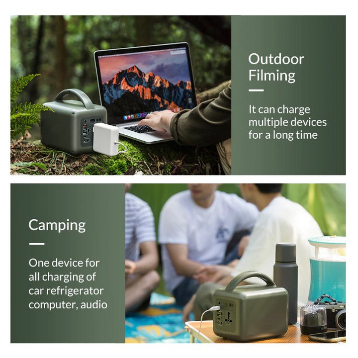 Trạm Điện Di Động GreenPower Trip 120w 39000mAH Tích Hợp Đèn LED Đi Đêm - Home and Garden