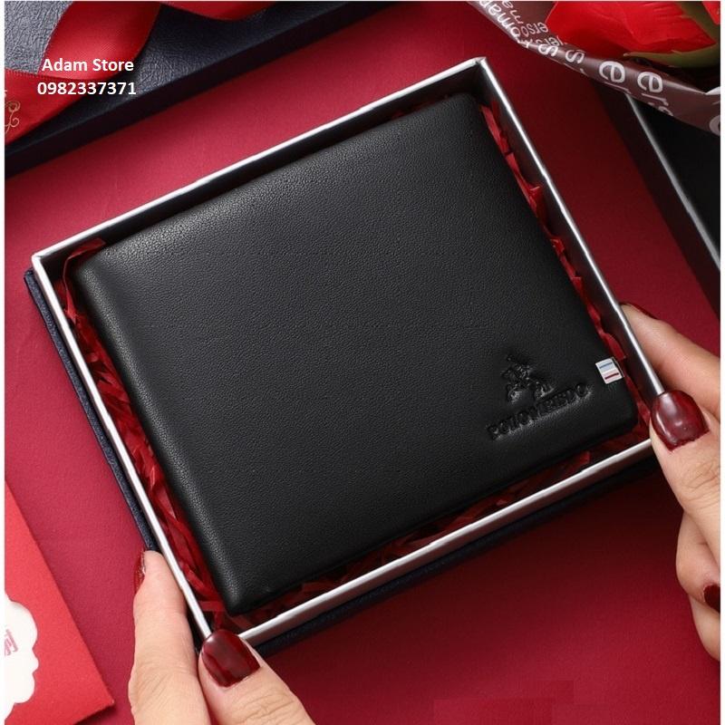 Bóp Da Nam Ví Da Bò Nam Cao Cấp POLO MEISDO Bảo Hành 24 Tháng