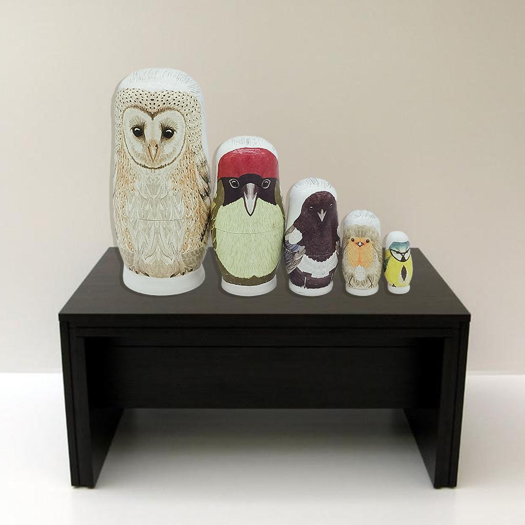 Matryoshka Russian Nesting Dolls Babushka Wooden Owl Stacking Dolls Figurine