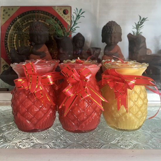 Nến ly bơ TRÁI THƠM 1 NGÀY tự nhiên, không khói .