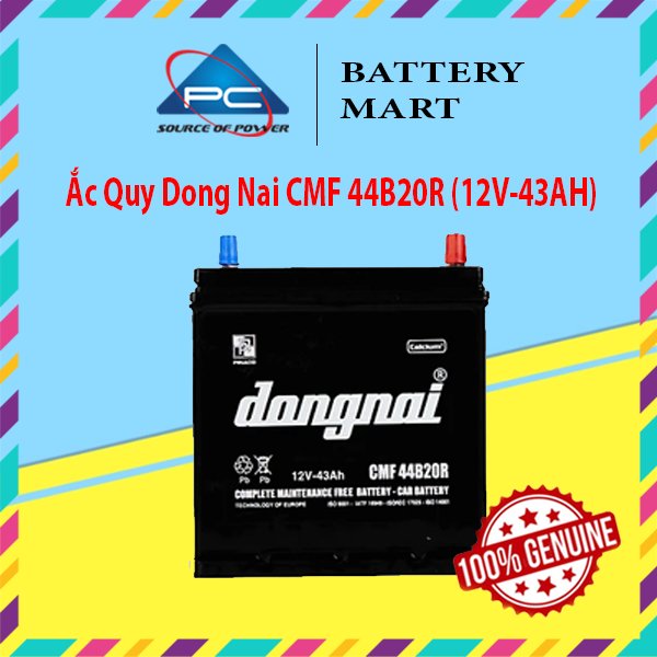 Bình Ắc Quy 12V-43AH, Ắc Quy Dong Nai CMF 44B20L/R