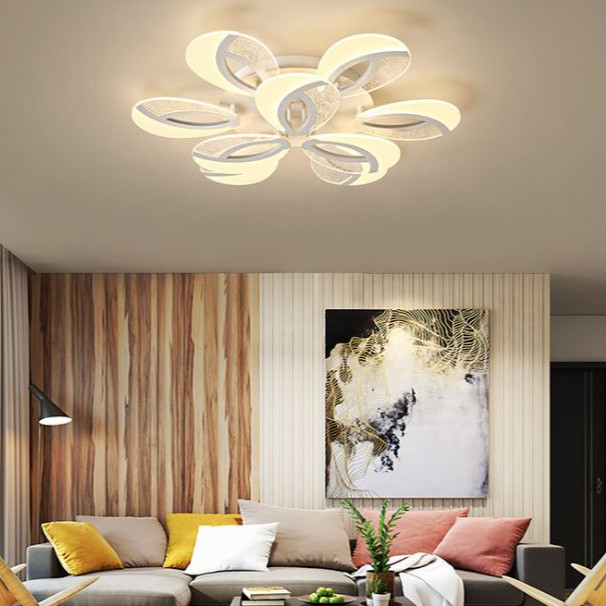 Đèn trần MATEL hiện đại trang trí nội thất sang trọng với 3 chế độ ánh sáng - kèm điều khiển từ xa - .
