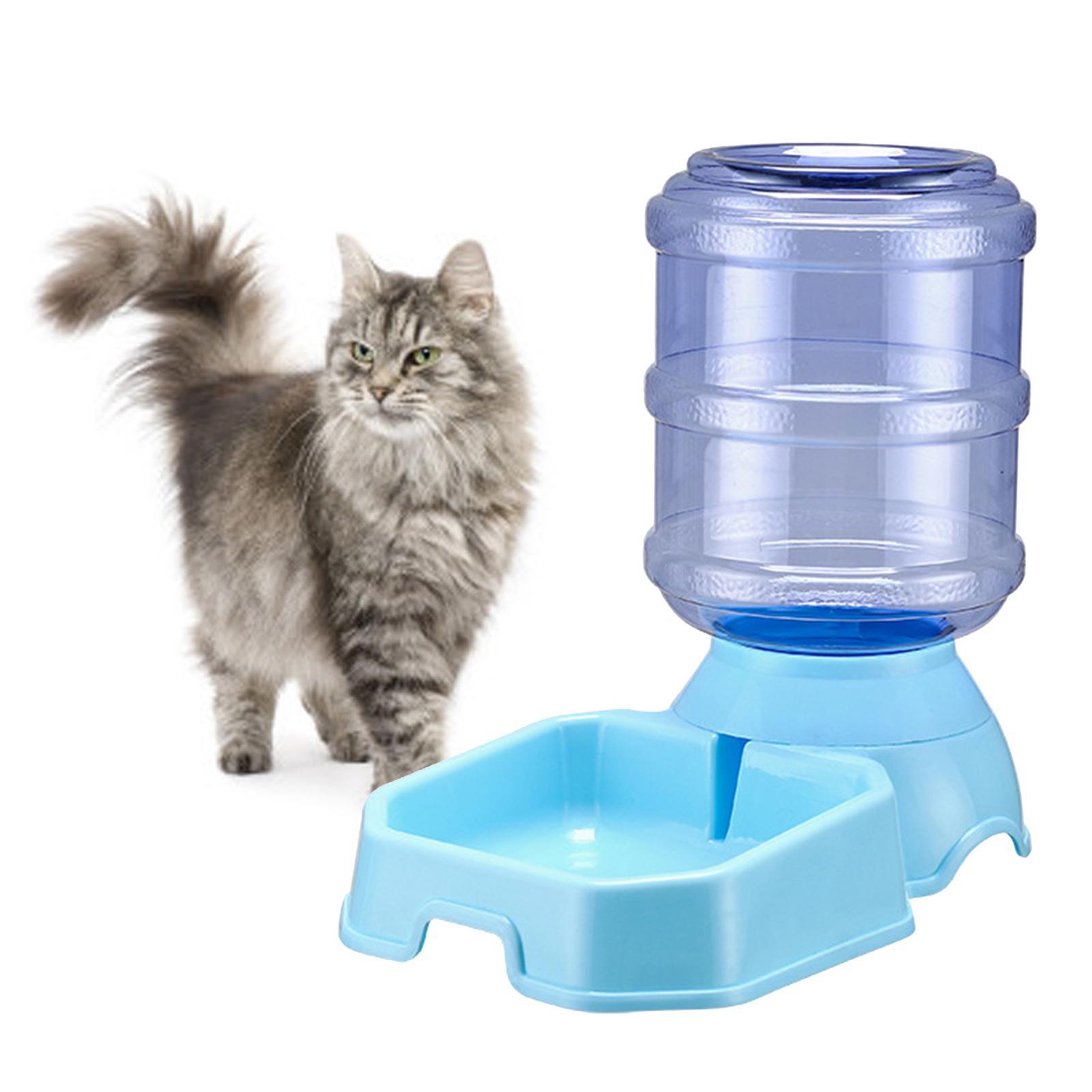2 x Automatic Pet Food Water Dispenser Cat Feeder Dish Drinking Fountain
