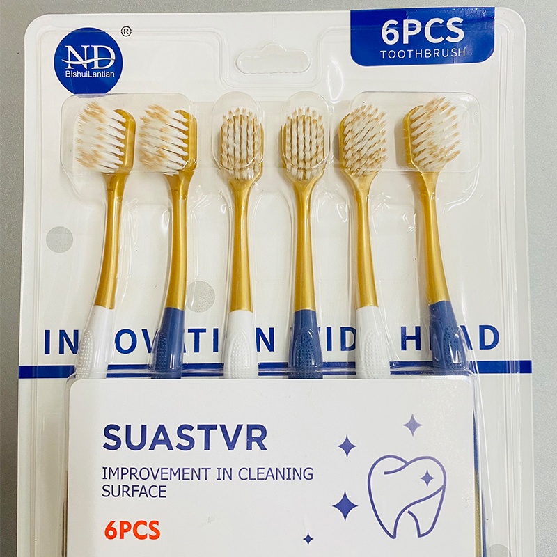 Set 6 Bàn Chải Đánh Răng Người Lớn Siêu Mềm