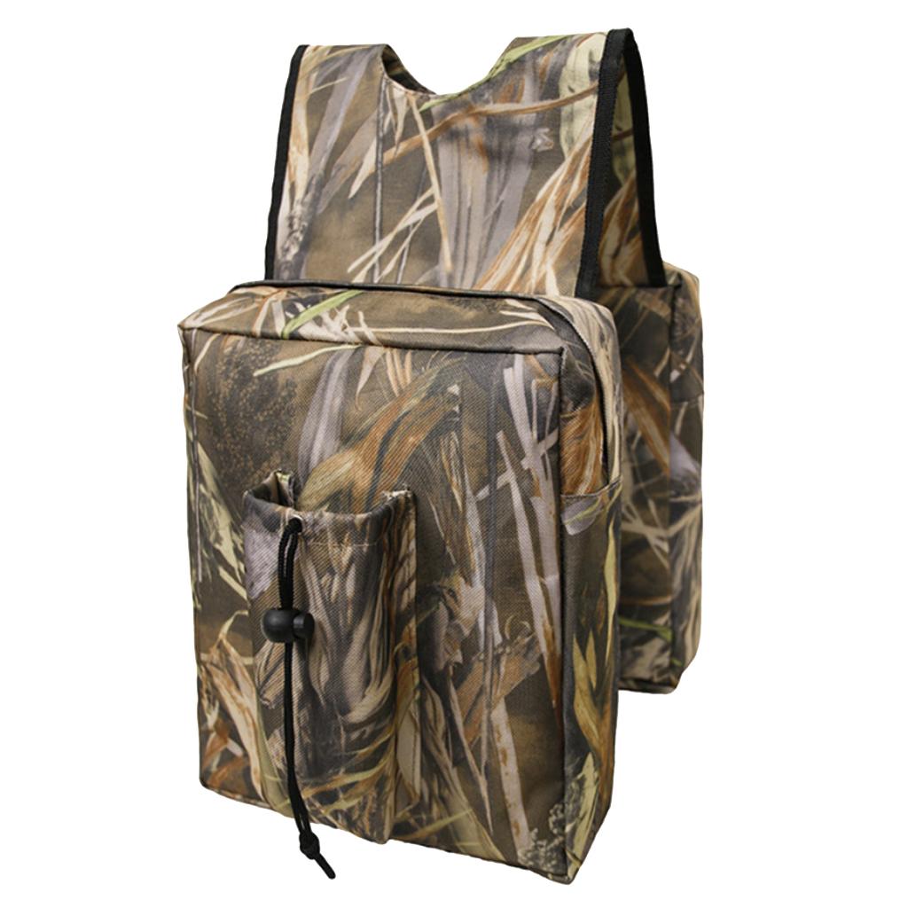 Waterproof Oxford UTV ATV Tank Bags Camo Universal Saddle Bag Organizer Camo