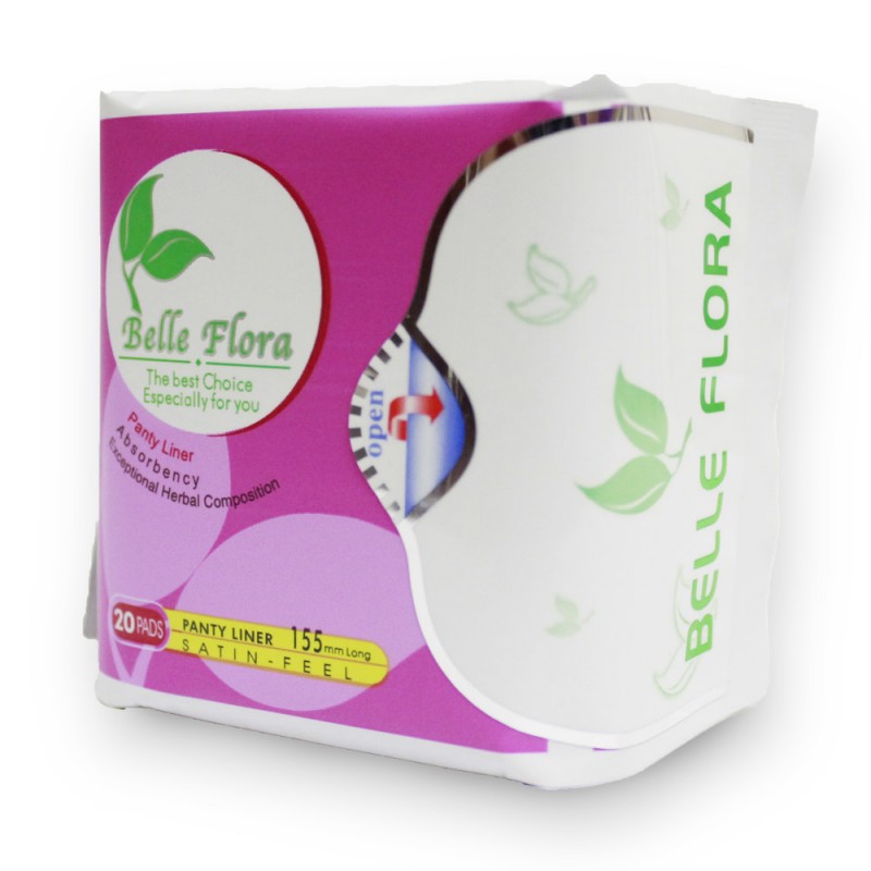 Bộ BVS hàng ngày cotton BELLE FLORA - 3 gói