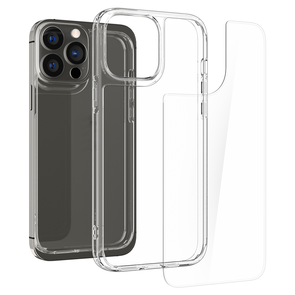 ỐP LƯNG DÀNH CHO IPHONE 13 PROMAX QUARTZ.H CRYSTAL CLEAR chống sốc với mặt sau trong suốt được thiết kế để mang lại độ trong suốt lâu dài - Hàng Chính Hãng