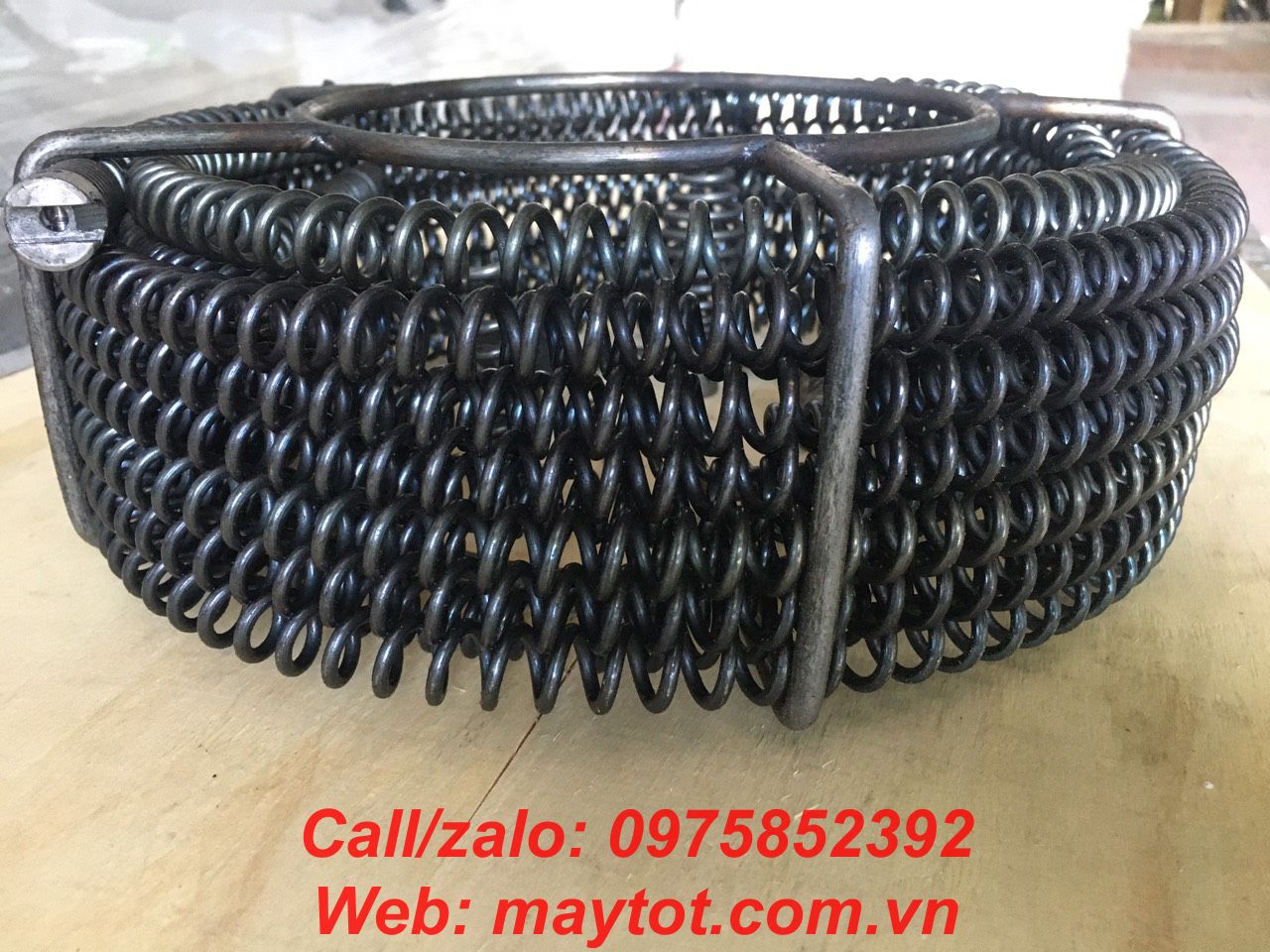 Dây thông cống lò xo phi 16 dài 12m dùng tay quay