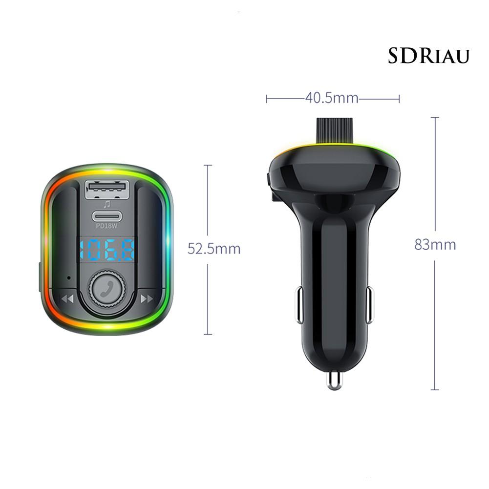 Máy Nghe Nhạc Mp3 Bluetooth 5.0 18w Qcd Kèm Phụ Kiện Cho Xe Ô Tô