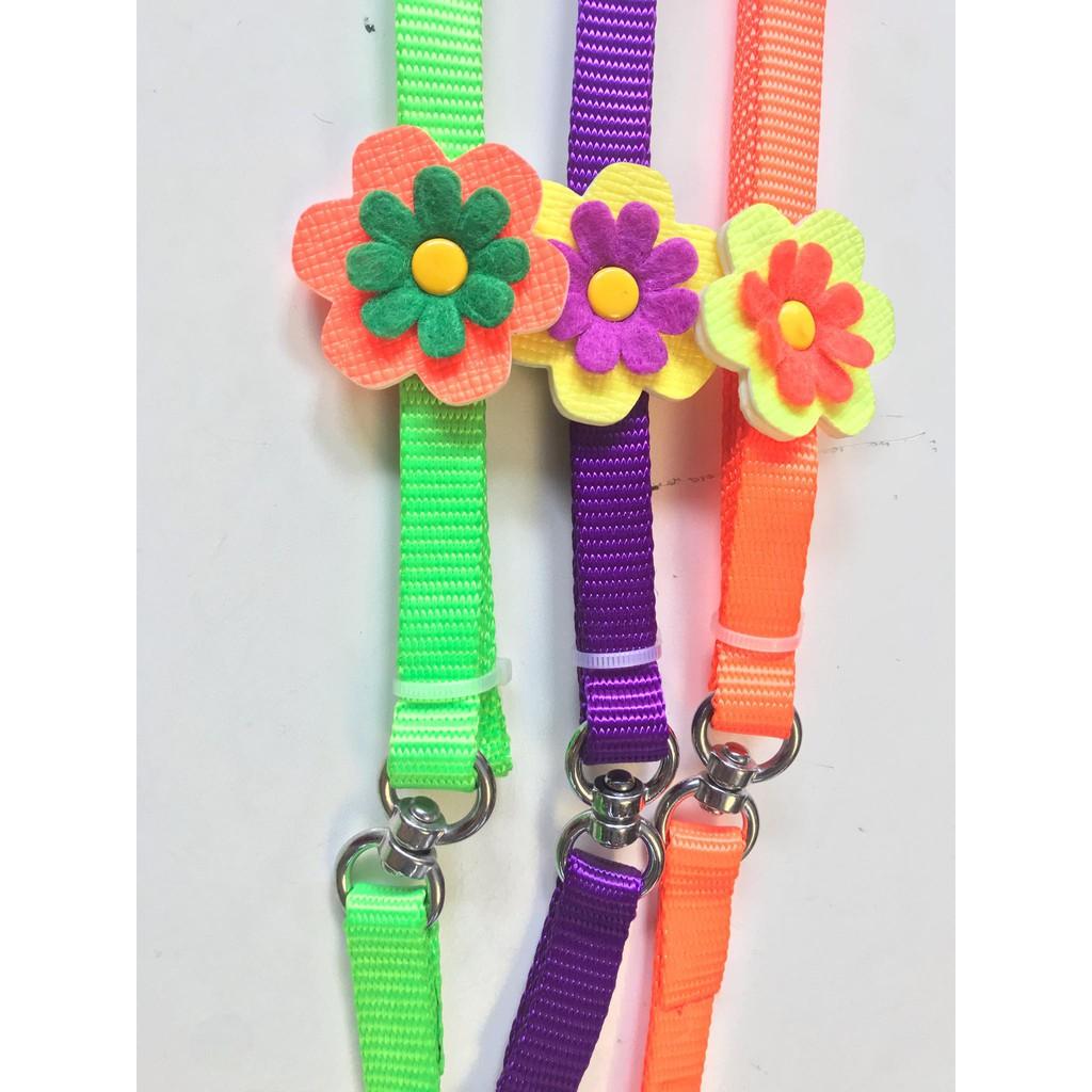 Dây cổ đính hoa chó mèo .