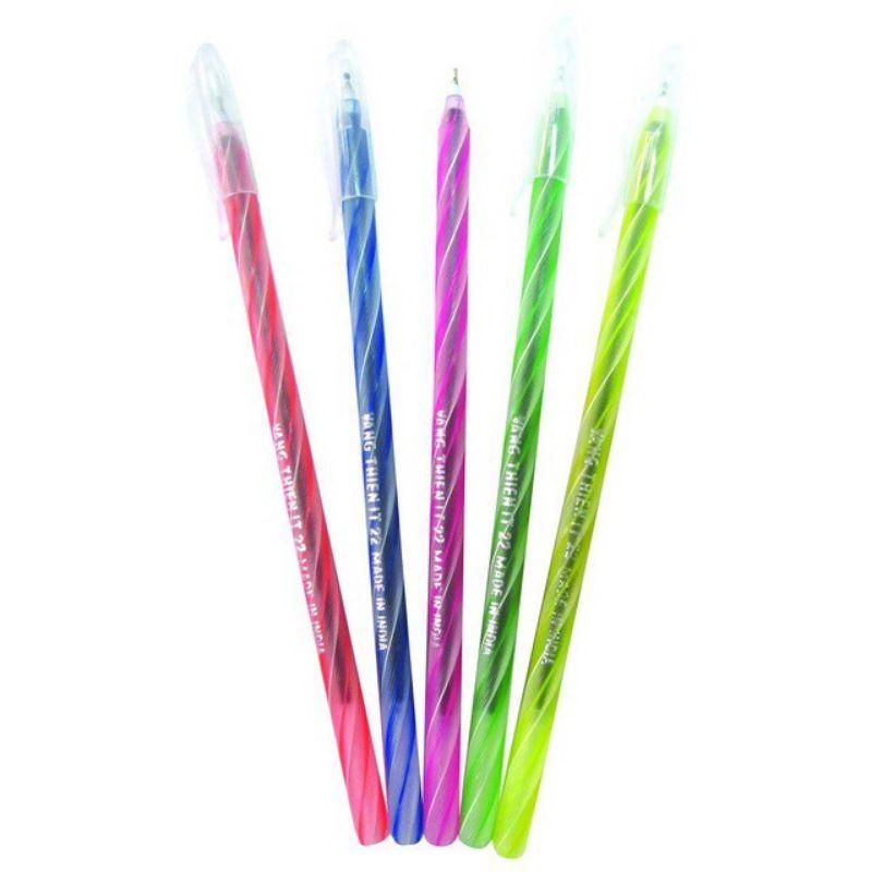 Hộp 20 cây bút bi nến mực xanh dài ngòi 0.5mm