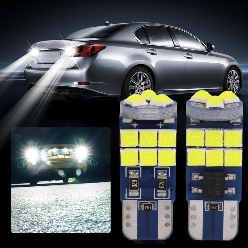 T10 Bóng đèn đuôi xe ô tô Đa năng 15SMD 1200LM Đèn hậu LED Phanh siêu sáng Đèn lùi Đèn an toàn Đèn an toàn Phụ kiện ô tô