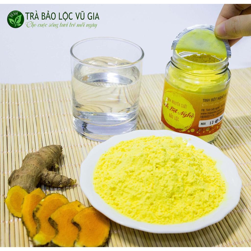 Combo Bột Trà Xanh + Tinh Bột Nghệ Nguyên Chất Vũ Gia + Tặng 5 Mặt Nạ Giấy