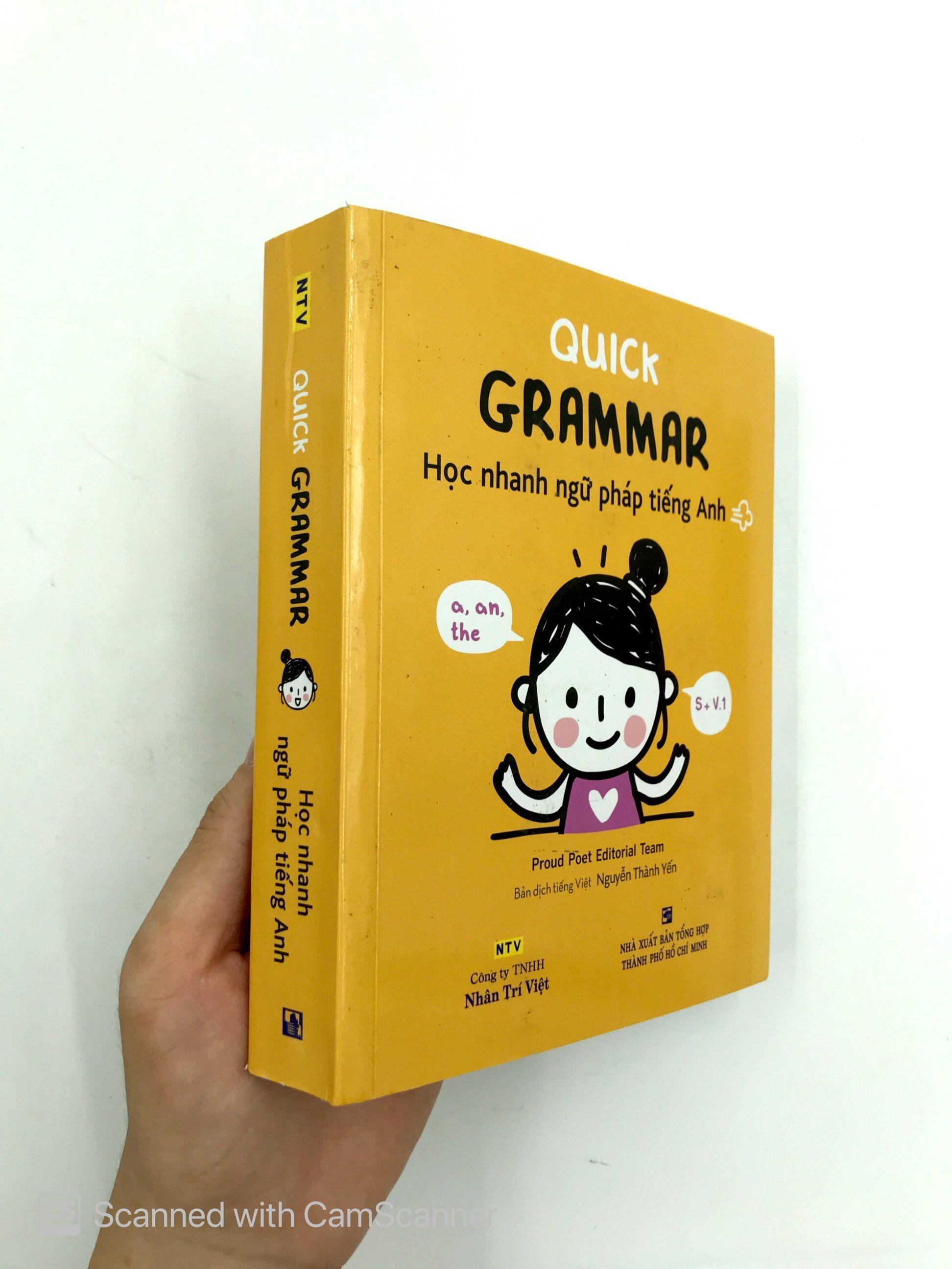 Quick Grammar – Học Nhanh Ngữ Pháp Tiếng Anh